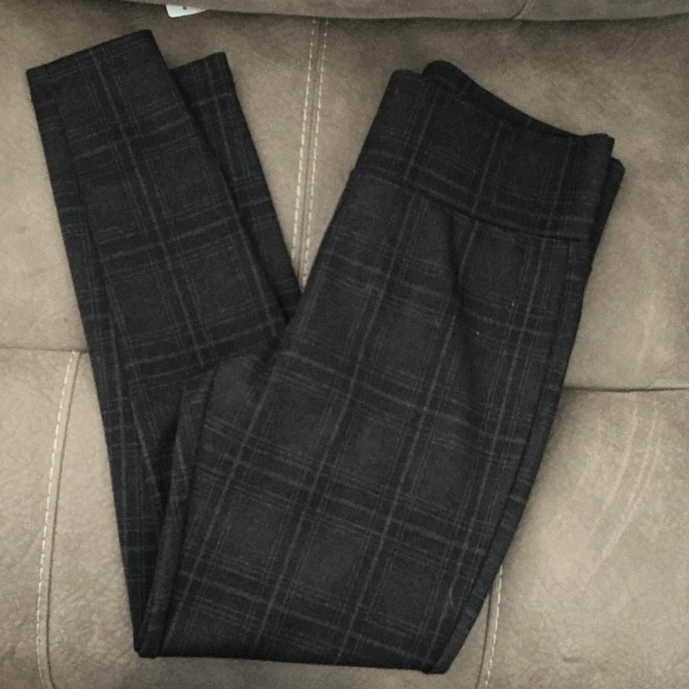 Zac & Rachel Men's Charcoal Plaid Dress Pants